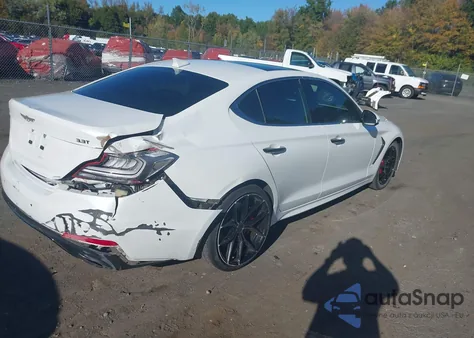 2020 Genesis G70 3.3T Rwd z USA, uszkodzony, nr VIN KMTG34LE5LU064103